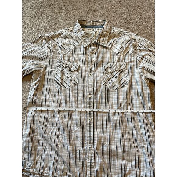 QuikSilver Mens Button Up Long Sleeve Polo, 100% Cotton, Style#F109196, Size XL - Picture 10 of 13
